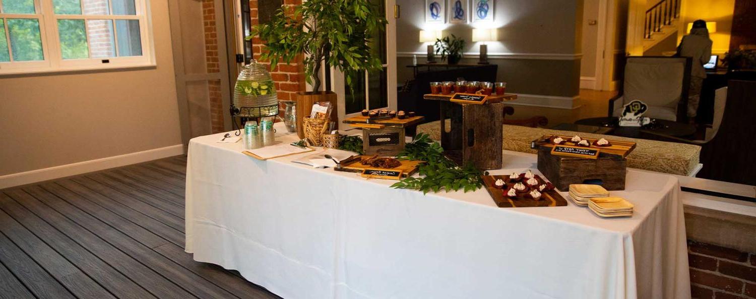 Koenig Alumni Center wedding venue in Boulder set up for an event