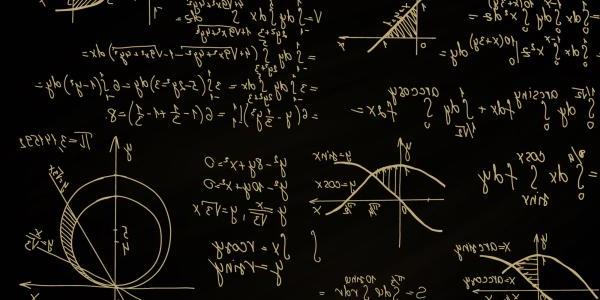 Image of blackboard with math equations