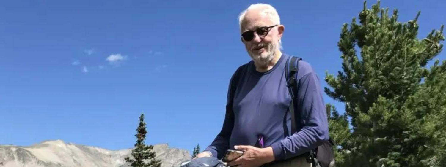 Josef Michl hiking in mountains