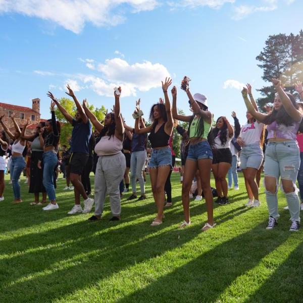 Students dancing at CUnity Fest