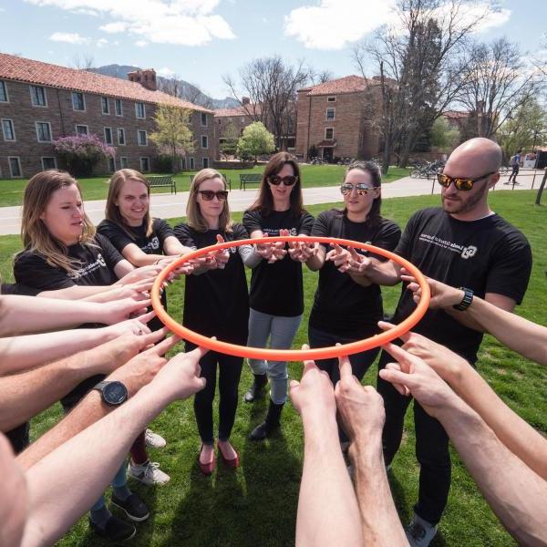 Grad students team building