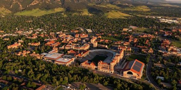 CU Boulder aerial