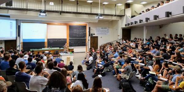 Class in lecture room