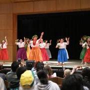 Hula dancers at a previous International Festival