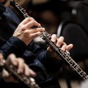 Musicians playing oboe