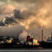 Smoke coming out of chimneys 